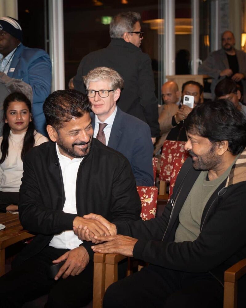 Deccan Alert | Telangana Chief Minister and Megastar Chiranjeevi Unite at Davos World Economic Forum